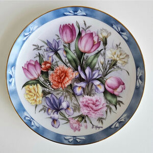 The Flowers of Holland Banbury Mint Plate Doug Hague 1990 8” Limited A3663